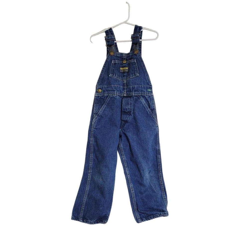 Vintage Oshkosh B'Gosh Classic Blue Demin Vestback Overalls